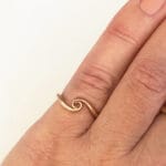 Rose gold circle ring