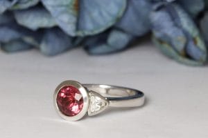 spinel and sapphire ring