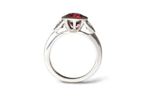 spinel and sapphire ring