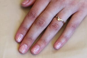 Coco ring with diamonds