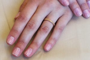 champagne diamond ombre ring