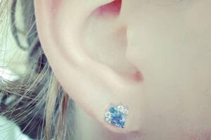 blue sapphire earrings