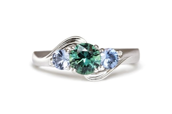 sapphire, spinel 18ct gold