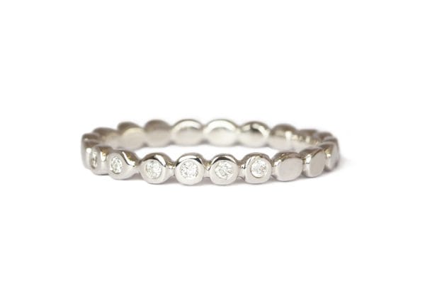 18ct white gold with diamonds