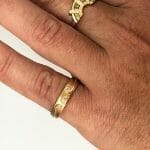 Fern gold diamond ring