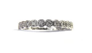 18ct Ethical White Gold and Diamond Wedding Ring