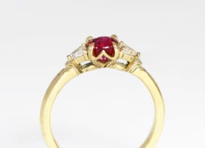 platinum with macle diamond