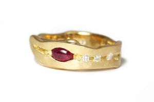 recycled gold sapphires rubies and diamonds