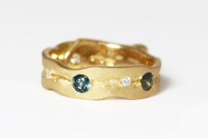 recycled gold sapphires rubies and diamonds