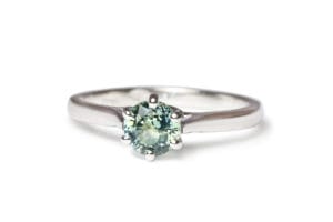 18ct Fairtrade with sapphire