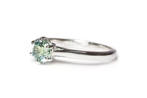 18ct Fairtrade with sapphire