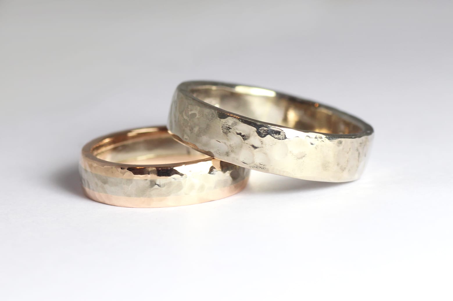 18ct Fairtrade gold wedding bands by Zoe Pook Jewellery