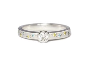 sapphire topaz diamond ring