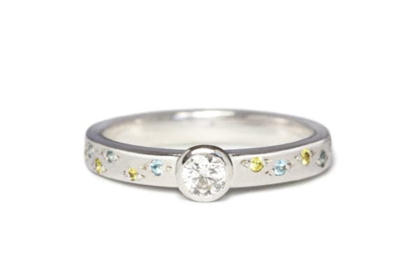 sapphire topaz diamond ring