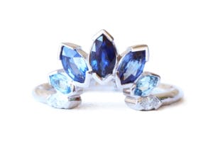 sapphires and diamonds