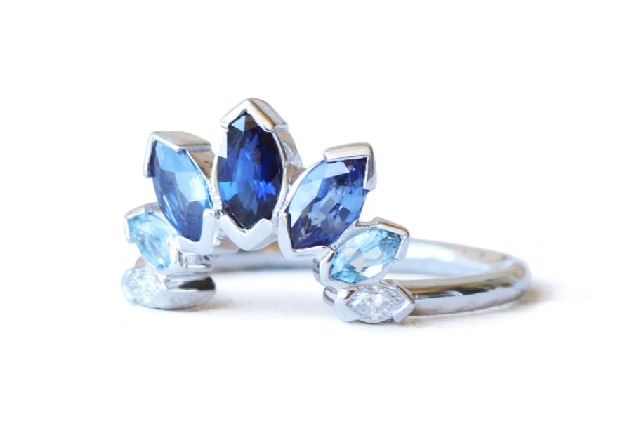 sapphires and diamond