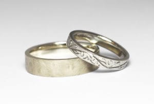 Platinum and gold in bespoke designs by Zoe Pook Jewellery