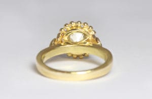 18ct Fairtrade gold with diamond