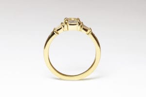 18ct Fairmined gold with diamonds and opals