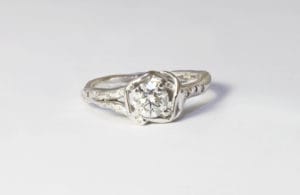 18ct Fairtrade gold with diamonds by Zoe Pook Jewellery