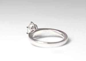 18ct Fairtrade gold with claw set diamond by Zoe Pook Jewellery