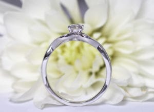 18ct Fairtrade gold with diamond and sapphires by Zoe Pook Jewellery