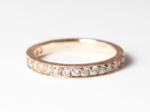 18ct Fairtrade rose and white gold with diamonds