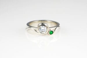 Fern Engagement Ring - side