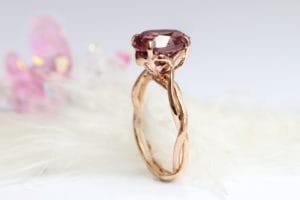 Zircon in 18ct rose gold
