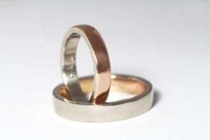 18ct Fairtrade rose and white gold by Zoe Pook Jewellery