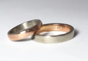 18ct Fairtrade rose and white gold by Zoe Pook Jewellery