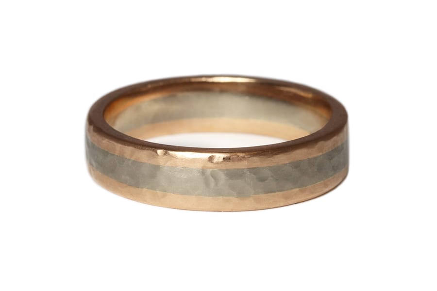 18ct Fairtrade white and rose gold