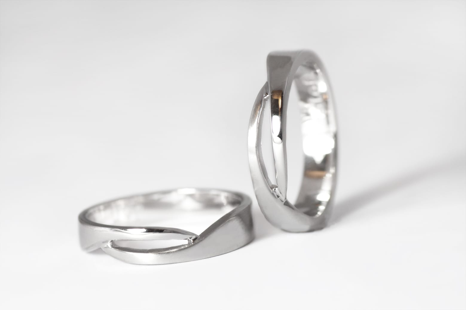 18ct Fairtrade white gold bespoke design by Zoe Pook Jewellery