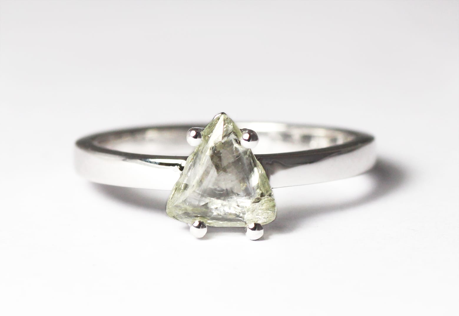 Macle diamond in 18ct Fairtrade gold