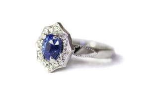 Sapphire in 18ct Fairtrade Gold