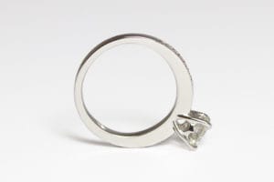platinum ring with diamonds