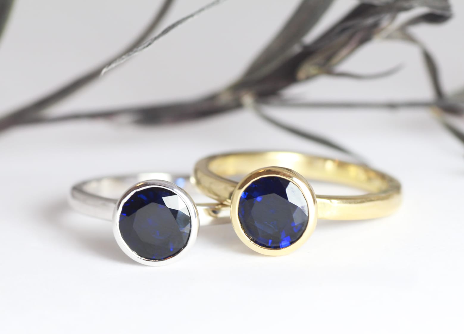 Recycled gold with vintage sapphires by Zoe Pook Jewellery