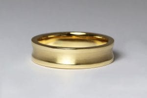 recycled gold wedding band