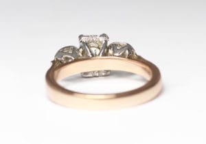 18ct Fairtrade rose and white gold with diamonds