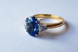 Fairtrade Ring with Saphire