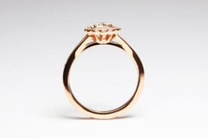 18ct Fairtrade gold vintage diamond