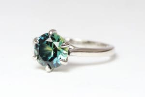 Australian parti sapphire and platinum