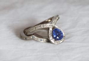 18ct Fairtrade gold with Australian gems