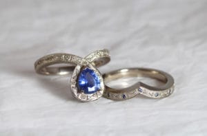 18ct Fairtrade gold with Australian gems