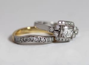 Zoe Pook Jewellery 18ct Fairtrade gold bespoke ring with diamonds