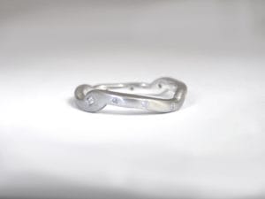 Platinum with vintage diamonds by Zoe Pook Jewellery