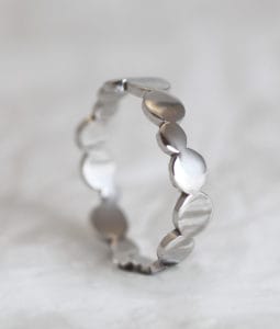 18ct Fairtrade white gold ring