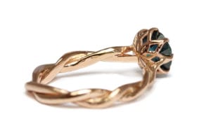 18ct rose gold with Australian sapphire