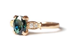 rose gold Australian sapphire diamonds