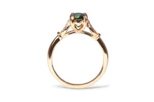 Australian sapphire rose gold diamonds